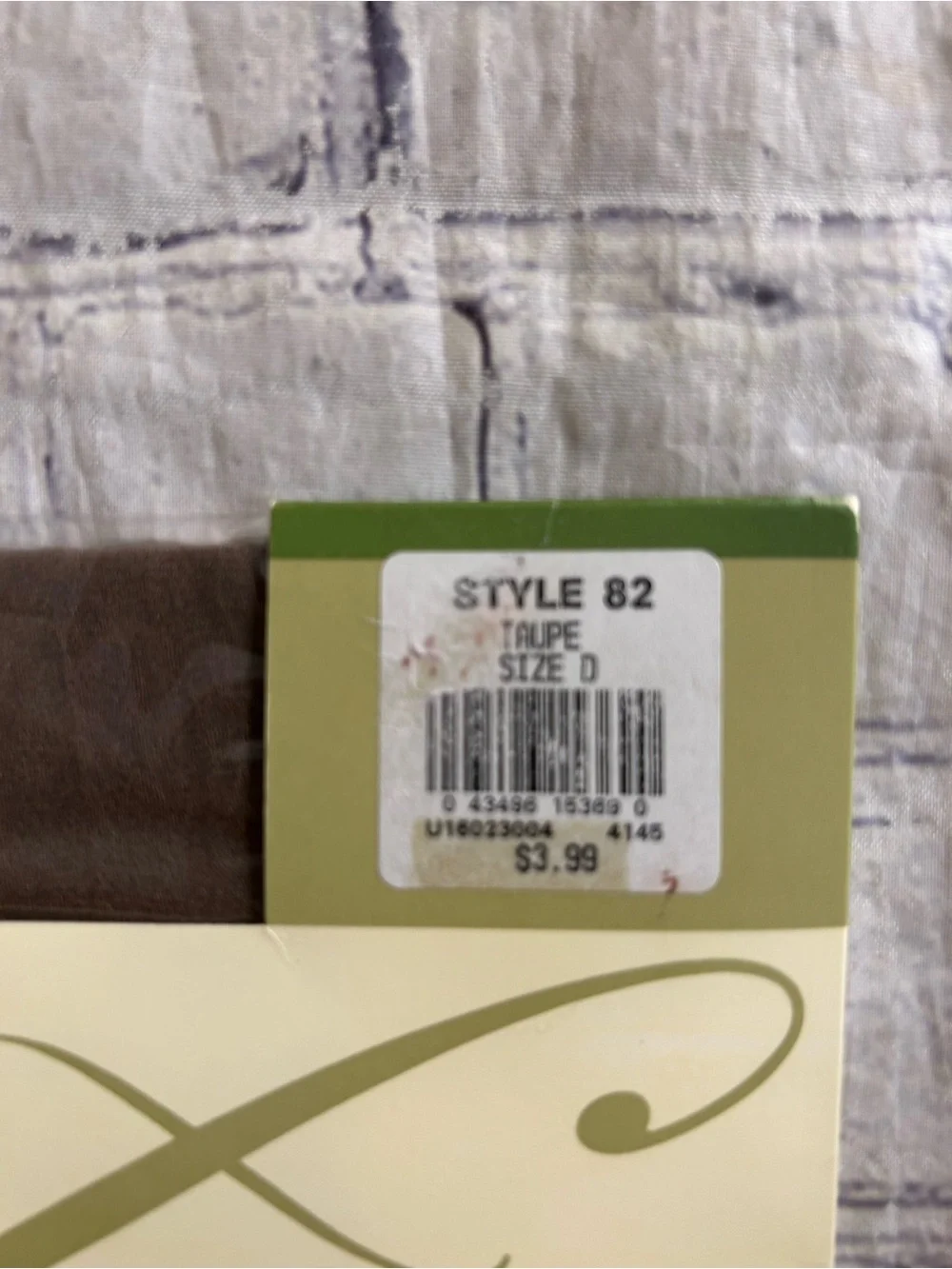 FIELD MANOR LYCRA SHEER PANTY TOP TAUPE/BEIGE SIZE D & CONTROL TOP TAUPE SIZE D